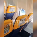 Ryanair: «Bγήκε το μισό σώμα του έξω, πέσανε οι μάσκες» λέει η σύζυγος του επιβάτη που κινδύνευσε εν ώρα πτήσης