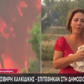 Δύο συλλήψεις για την επίθεση σε τηλεοπτικό συνεργείο που κάλυπτε τη φωτιά στη Χαλκιδική