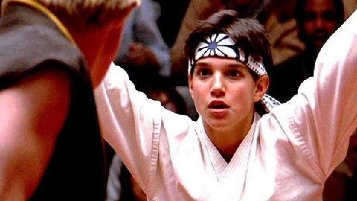 "Karate Kid" (HD) -- Best scene -- 'Crane Kick'   (1984, original)