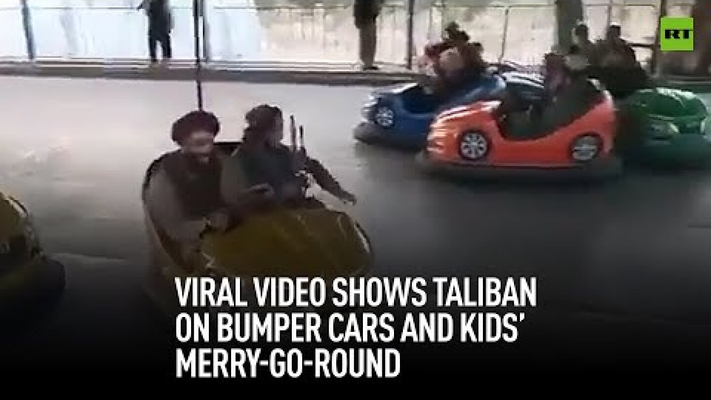 Viral video shows Taliban on bumper cars and carousel