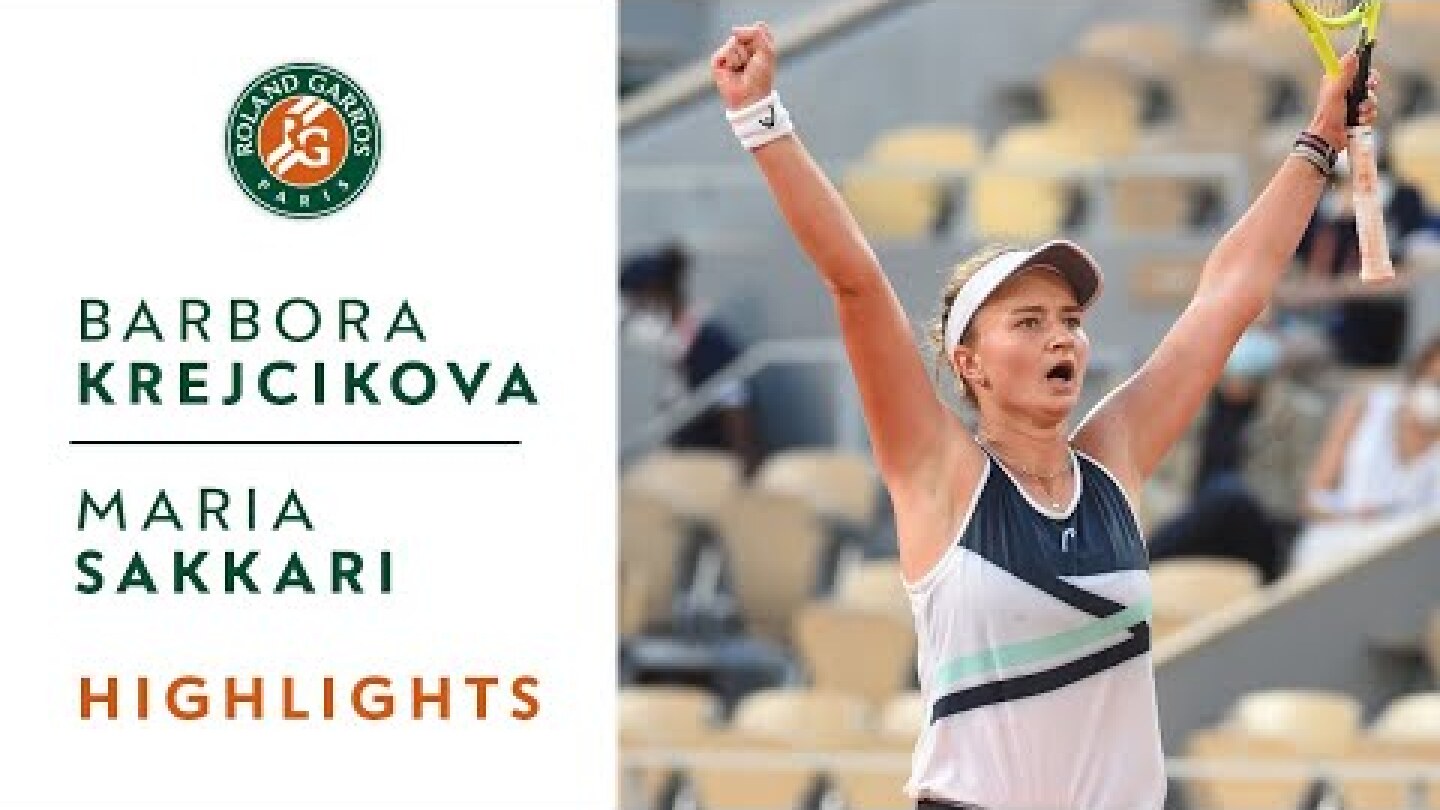 Barbora Krejcikova vs Maria Sakkari - Semifinals Highlights I Roland-Garros 2021