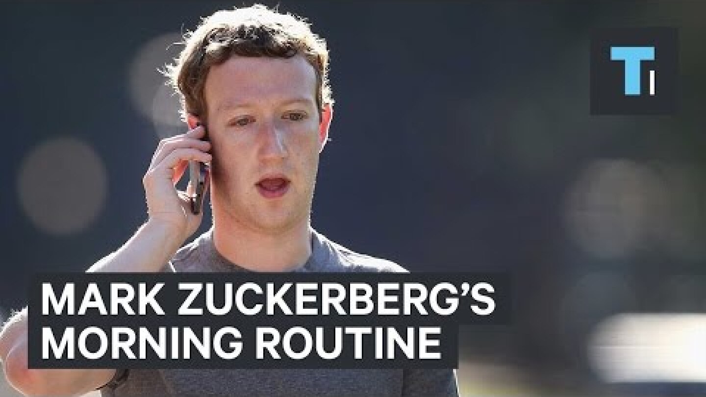 Mark Zuckerberg morning routine