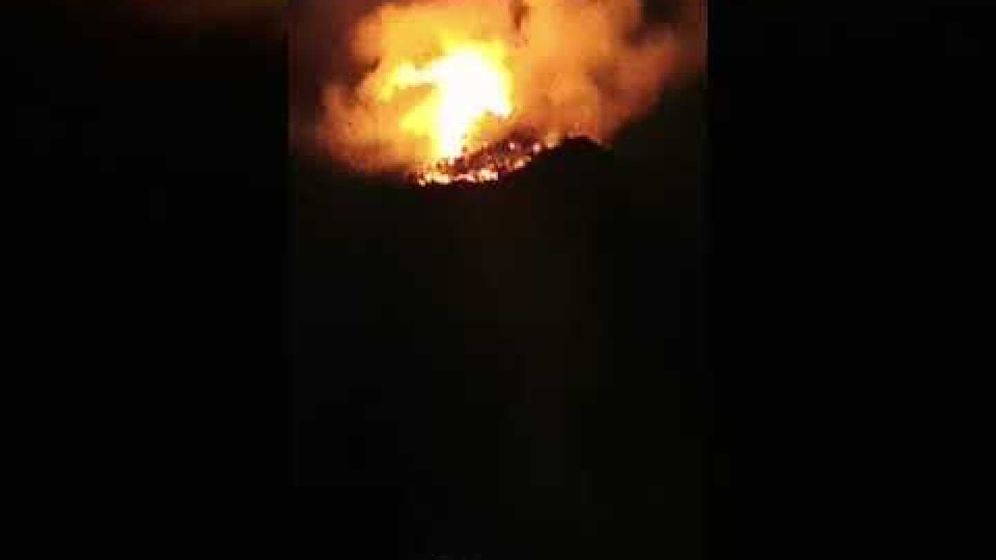 Βίντεο του Μαρίνου Ιατρού από το μέτωπο της πυρκαγιάς στη Θάσο