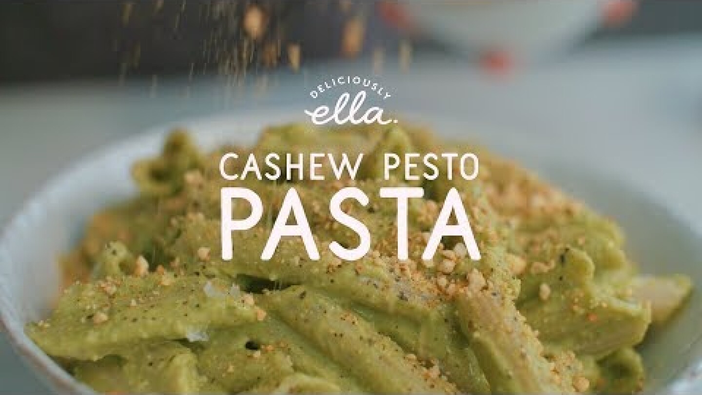 Cashew & Avocado Pesto Pasta | Deliciously Ella | Vegan