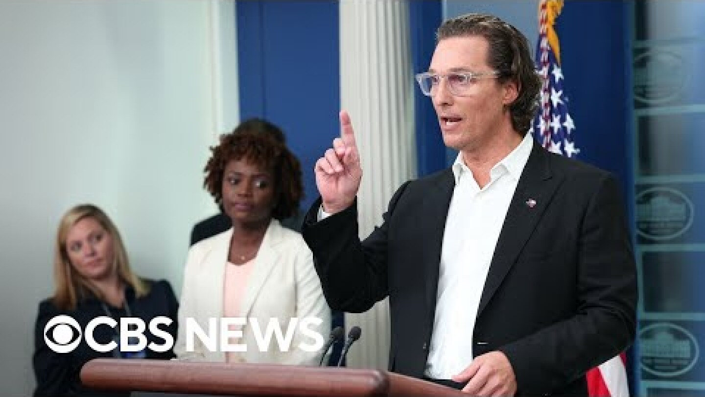 Matthew McConaughey addresses gun violence during White House briefing | full video