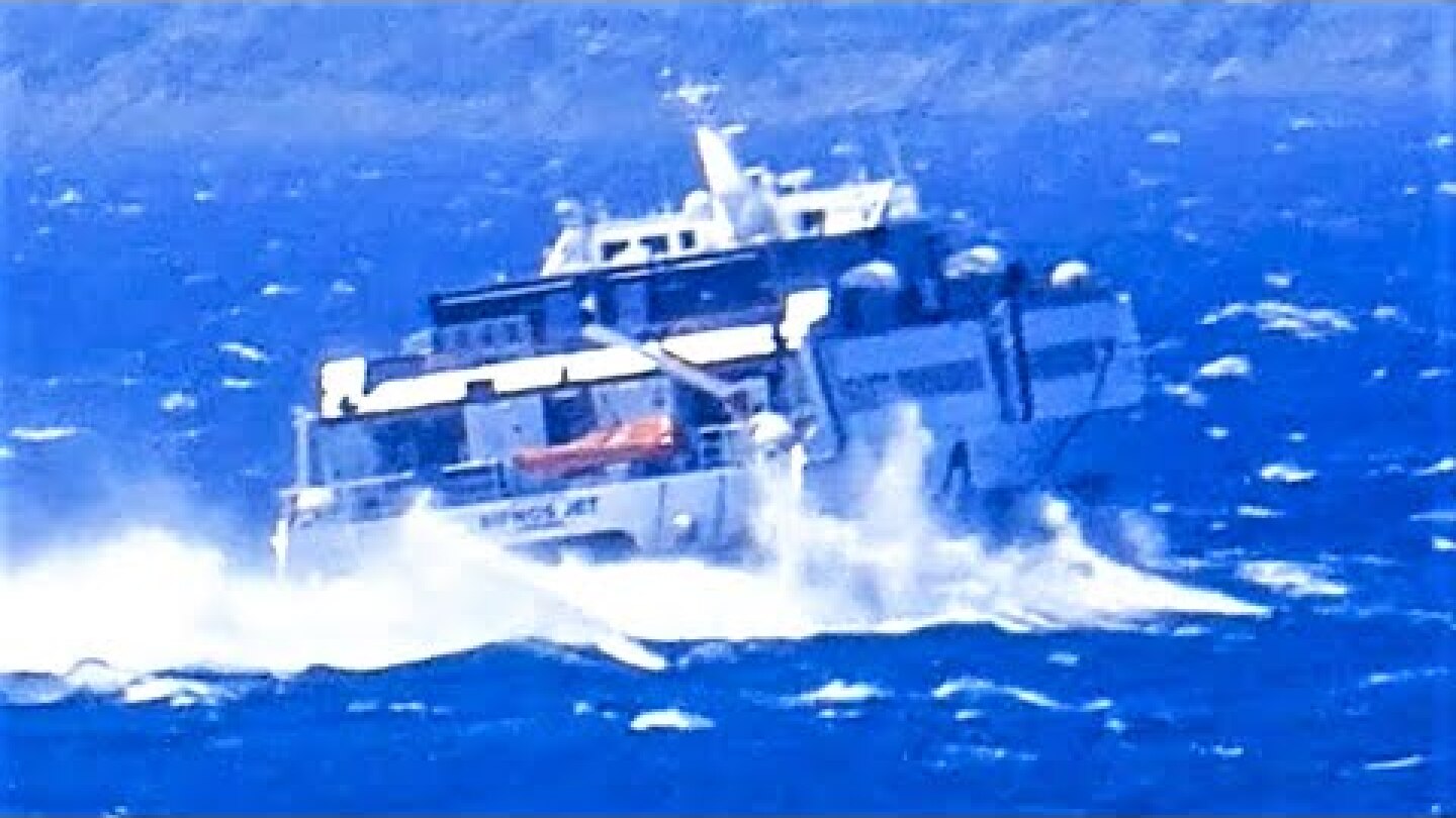 “Μάχη” με τους ισχυρούς ανέμους των Κυκλάδων δίνει το Sifnos Jet | Against the Rough Aegean Sea