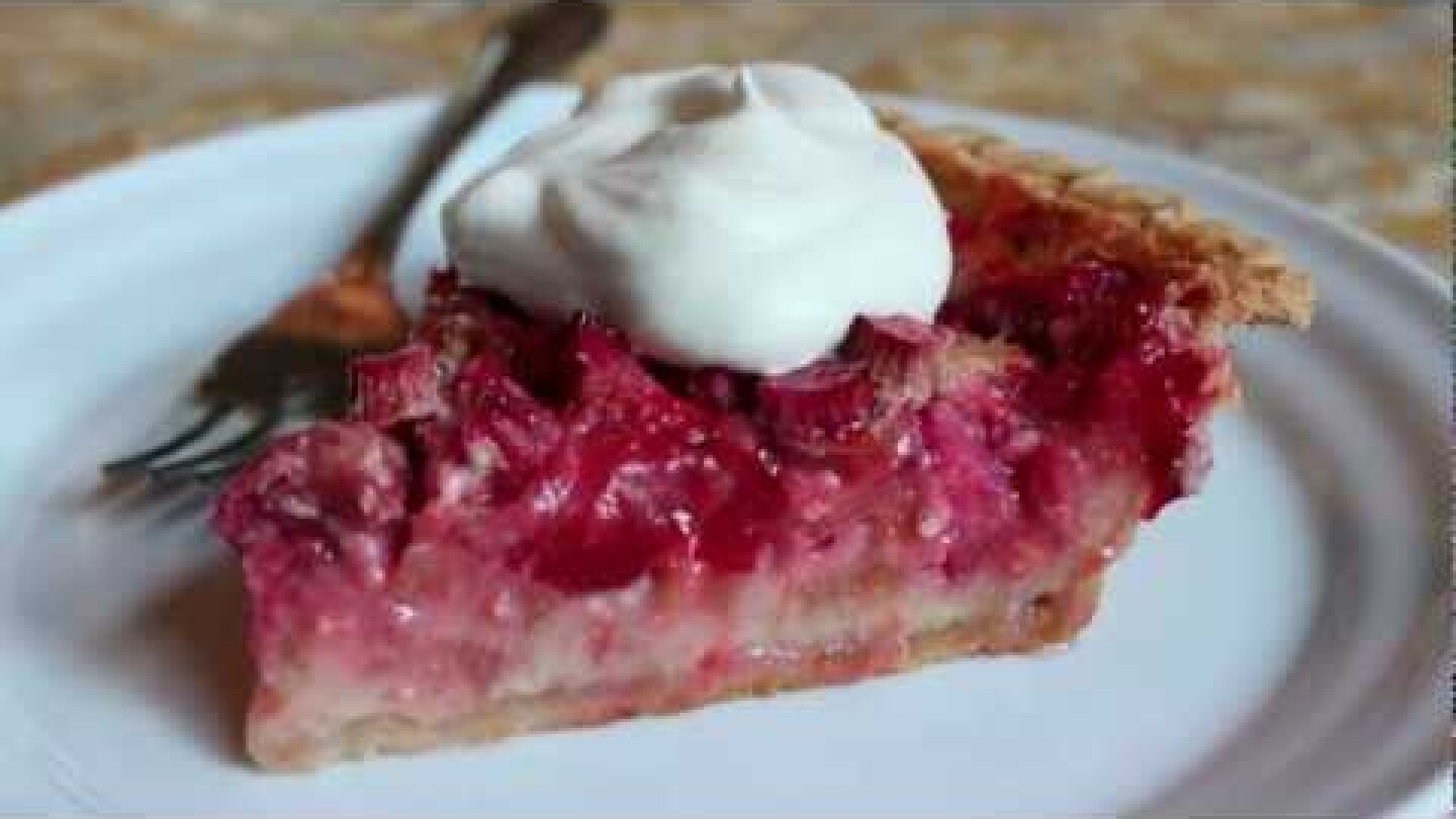 Strawberry Rhubarb Custard Pie - The Best Strawberry Rhubarb Pie Recipe