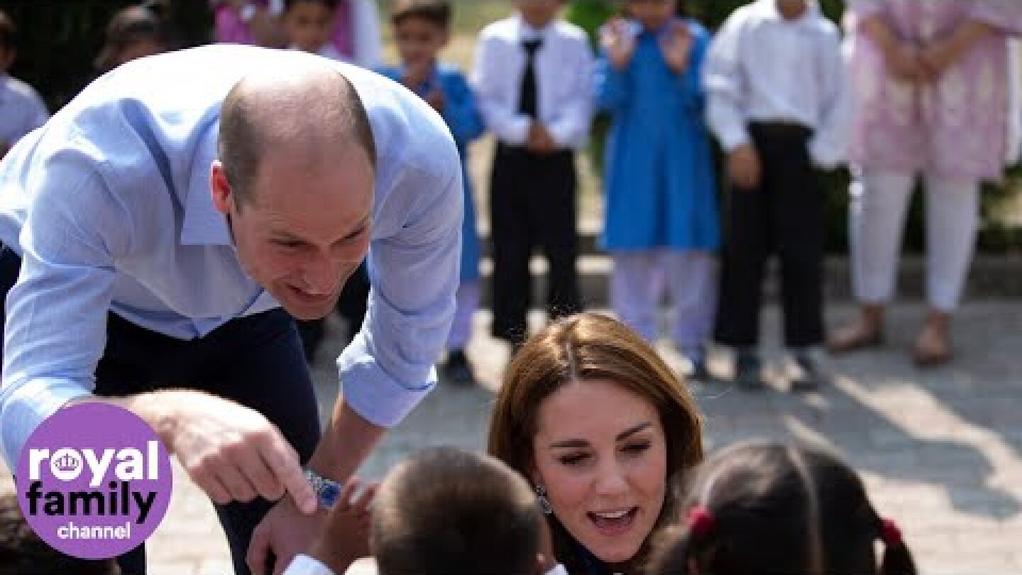 Duke and Duchess of Cambridge Meet Schoolchildren in Pakistan