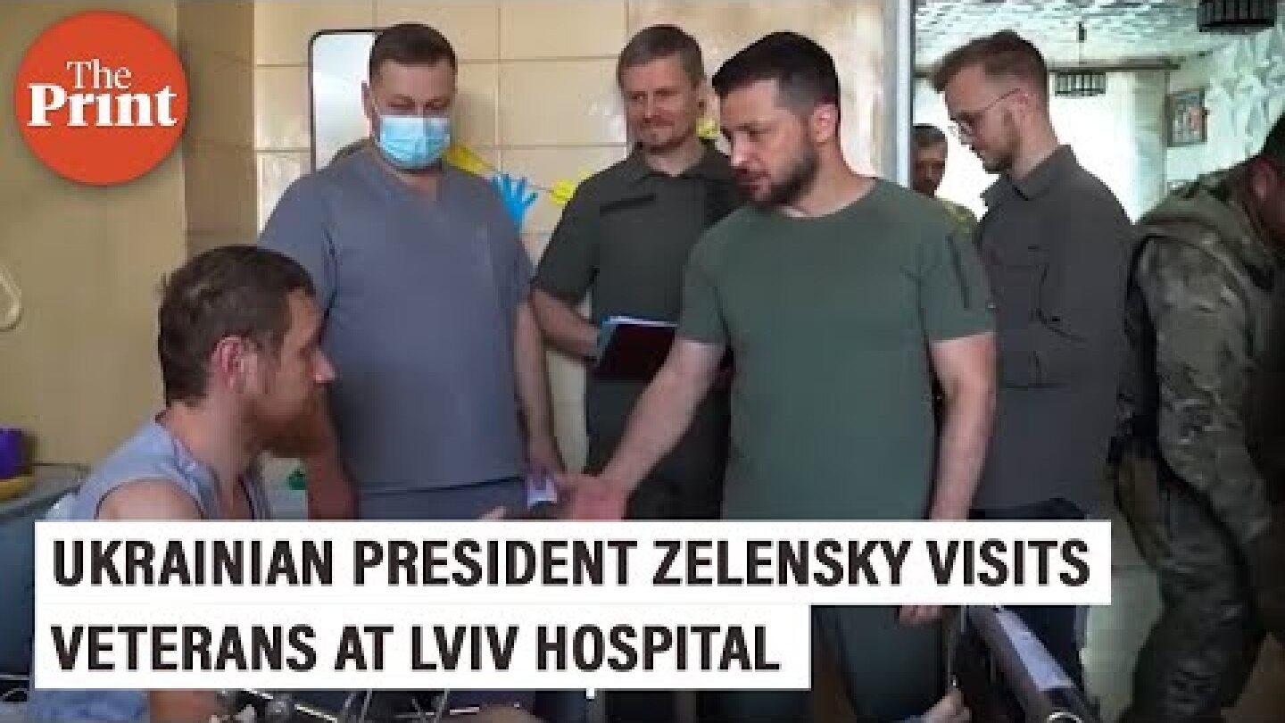 Ukraine: President Zelensky visits veterans at hospital in Lviv,to meet Turkish president & UN Chief