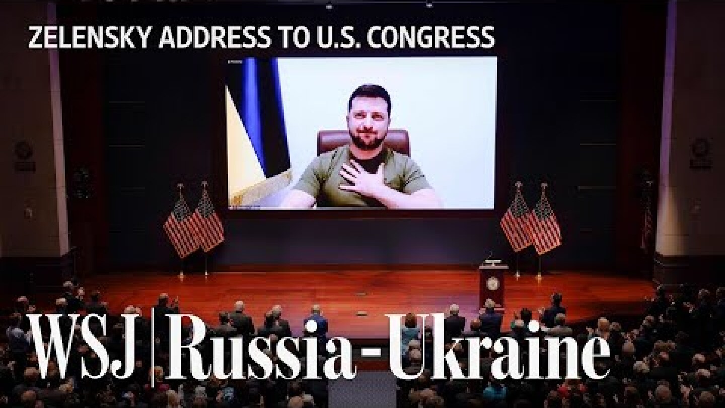 'I Call for You to Do More:' Ukrainian President Zelensky Addresses U.S. Congress | WSJ