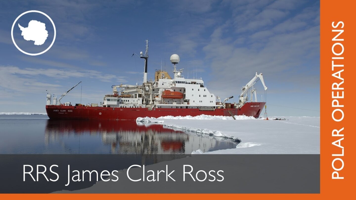 RRS James Clark Ross in Antarctica