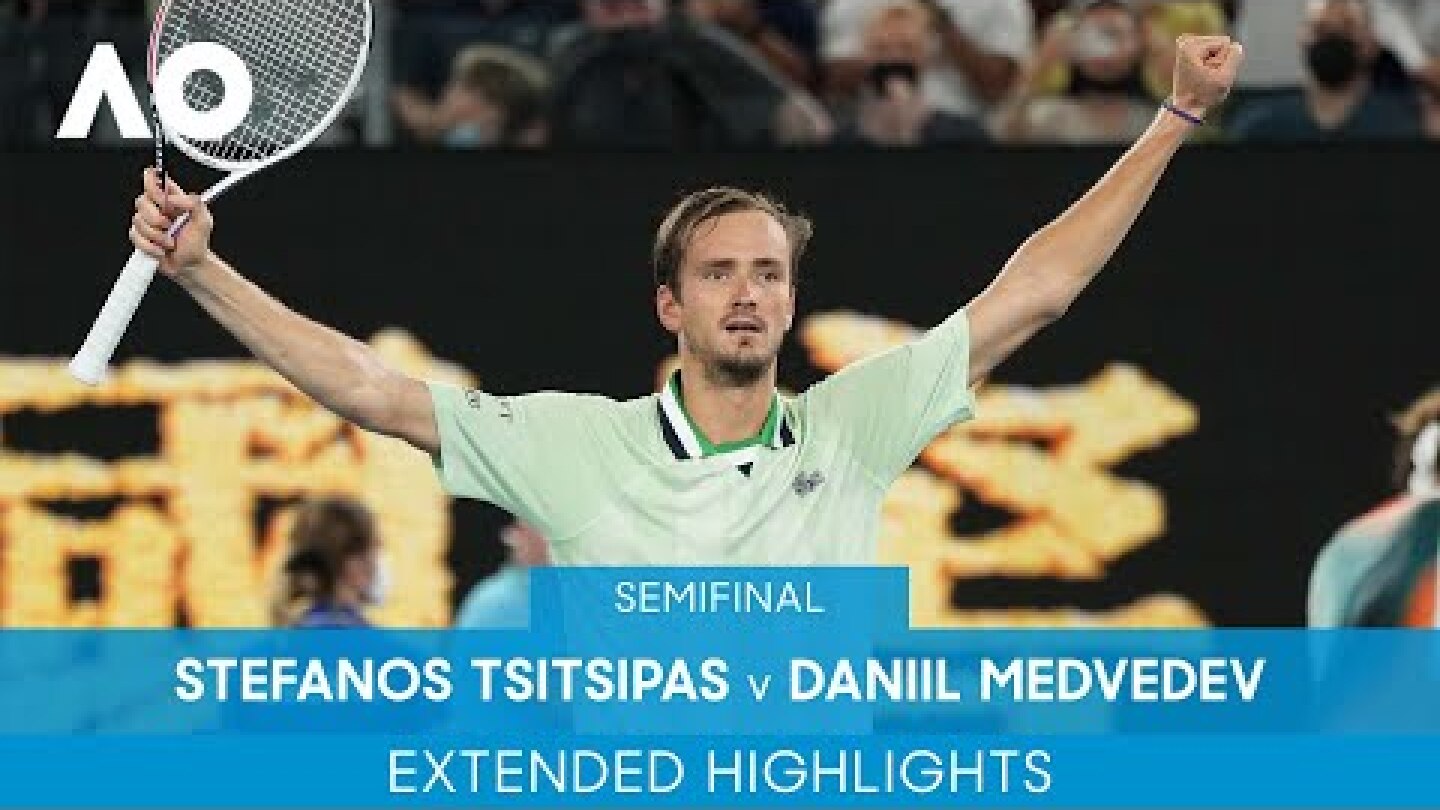 Stefanos Tsitsipas v Daniil Medvedev Extended Highlights (SF) | Australian Open 2022