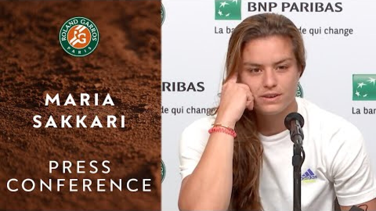Maria Sakkari - Press Conference after Semi-Final | Roland-Garros 2021