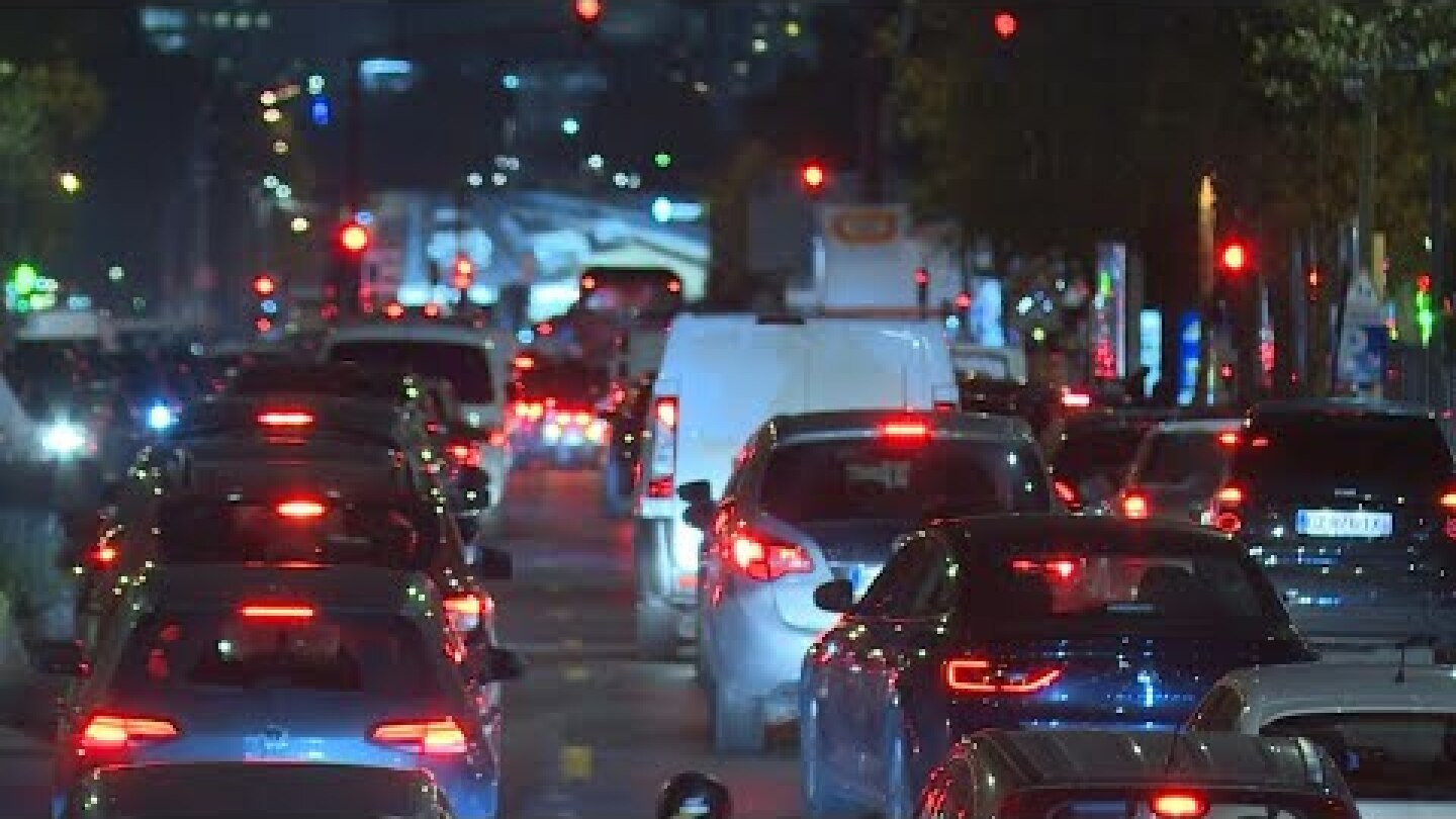 Lockdown: record number of traffic jams in the Paris region | AFP