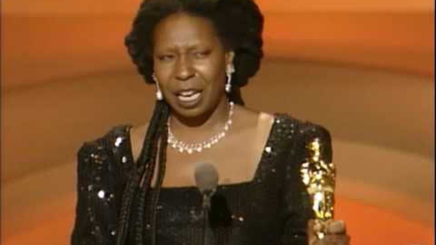 Whoopi Goldberg winning Best Supporting Actress | 63rd Oscars (1991)