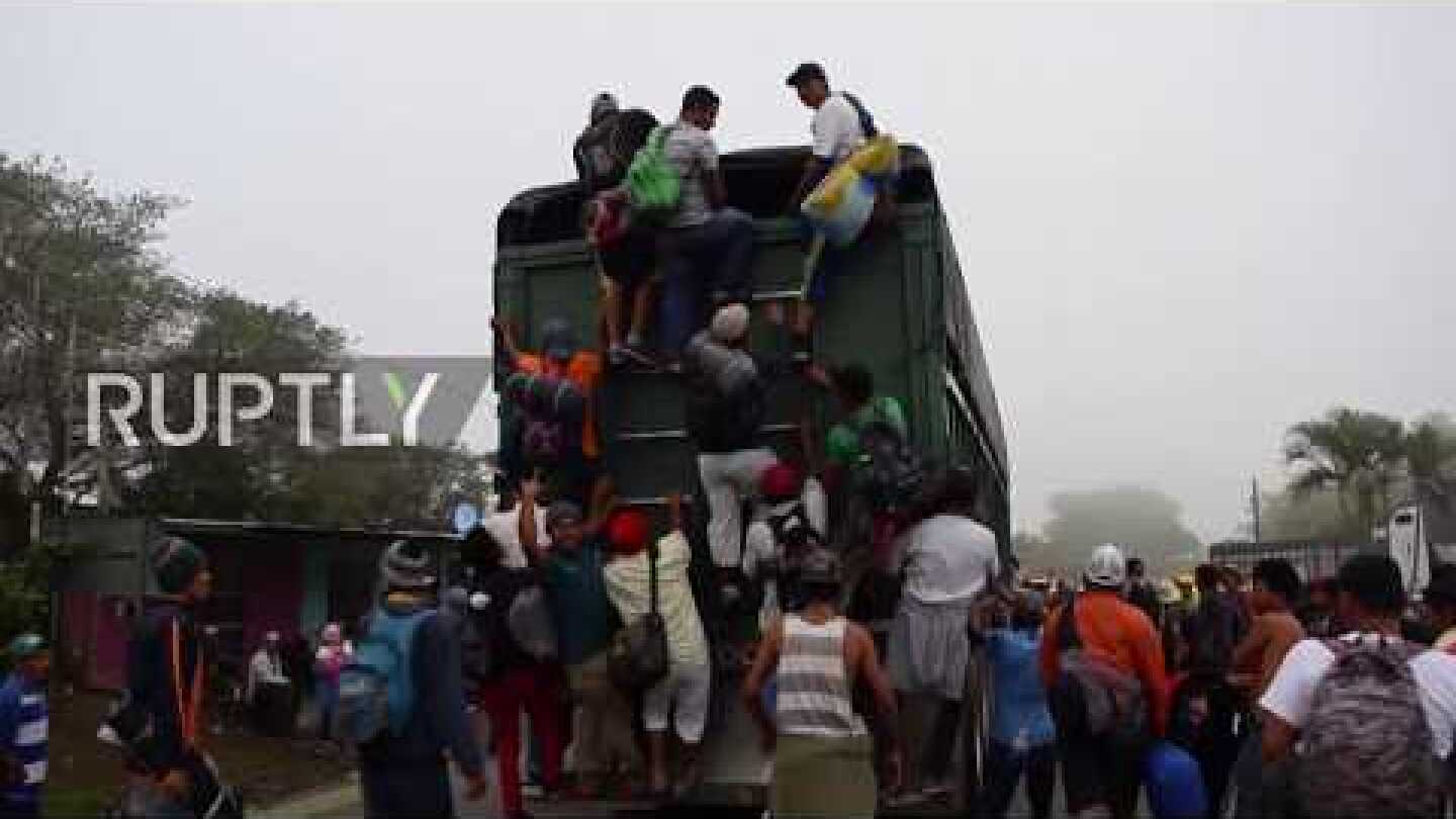Mexico: Migrant convoy continues through Veracruz