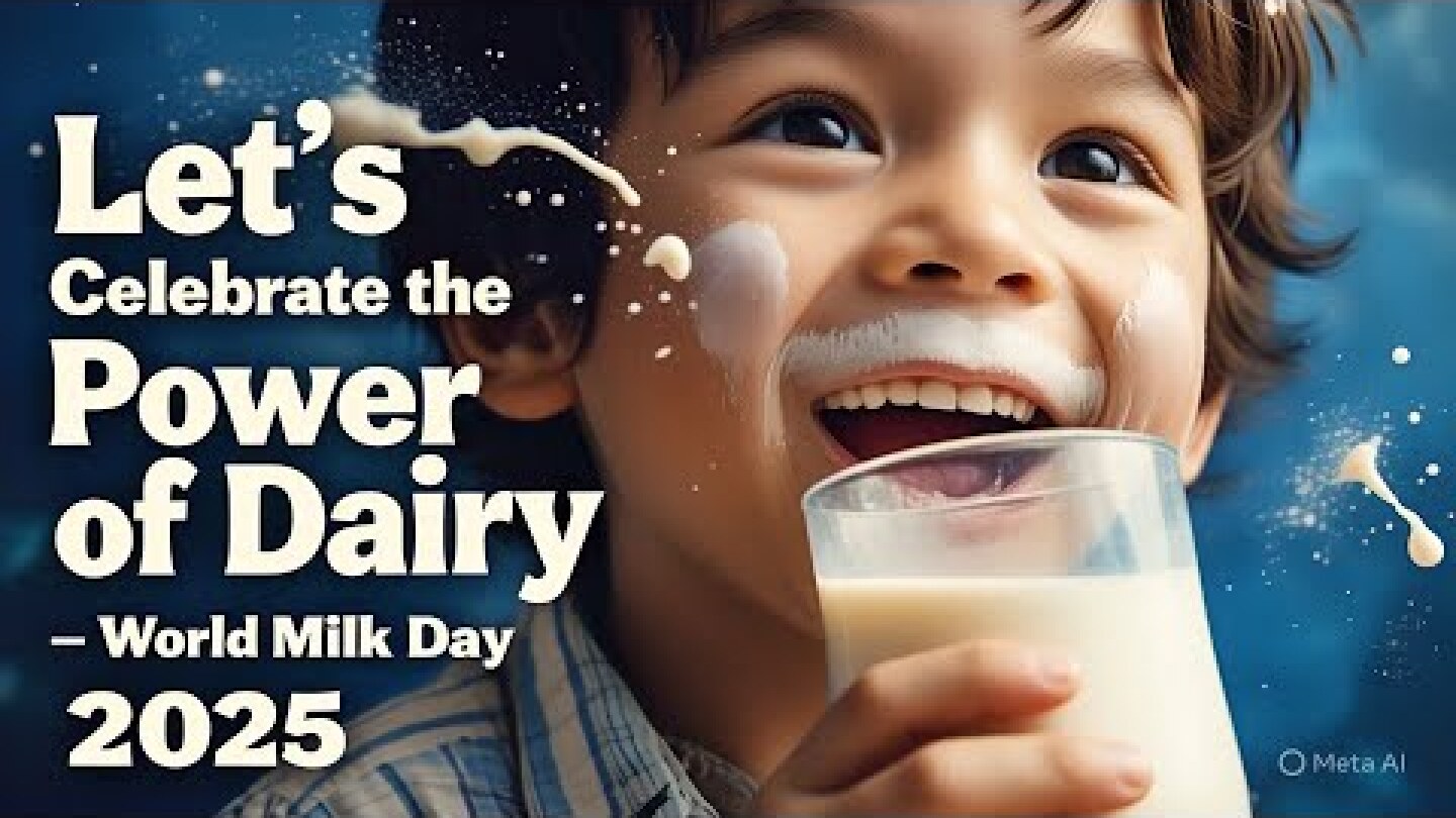 World Milk Day 2025 | Theme : Let's Celebrate the Power of Dairy