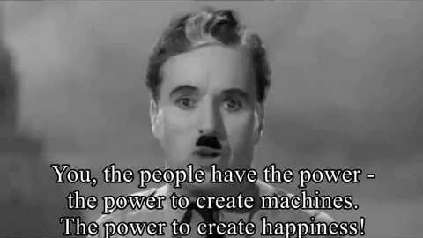 The Great Dictator Speech (by- Charlie Chaplin ) with Subtitles HD