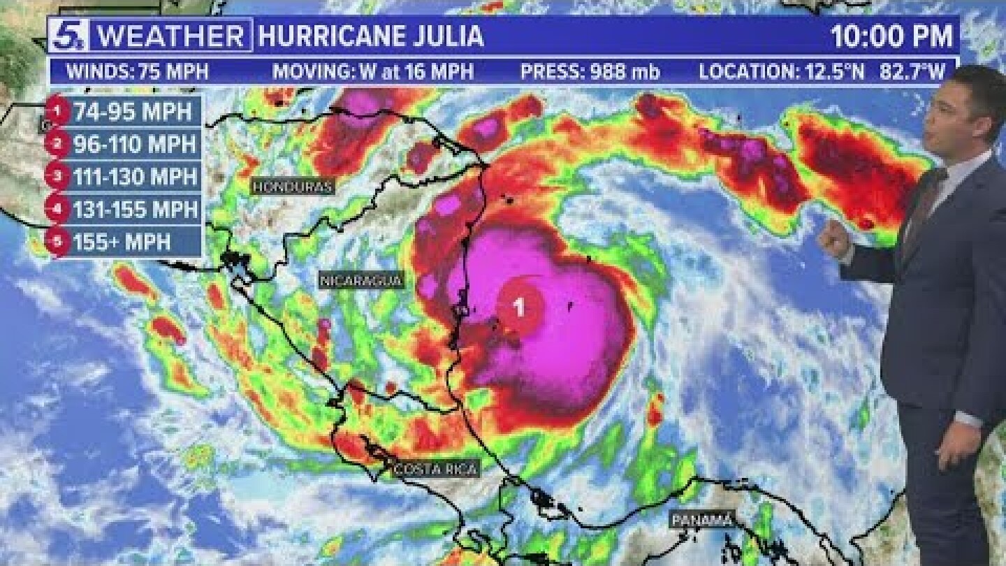 Update on Hurricane Julia