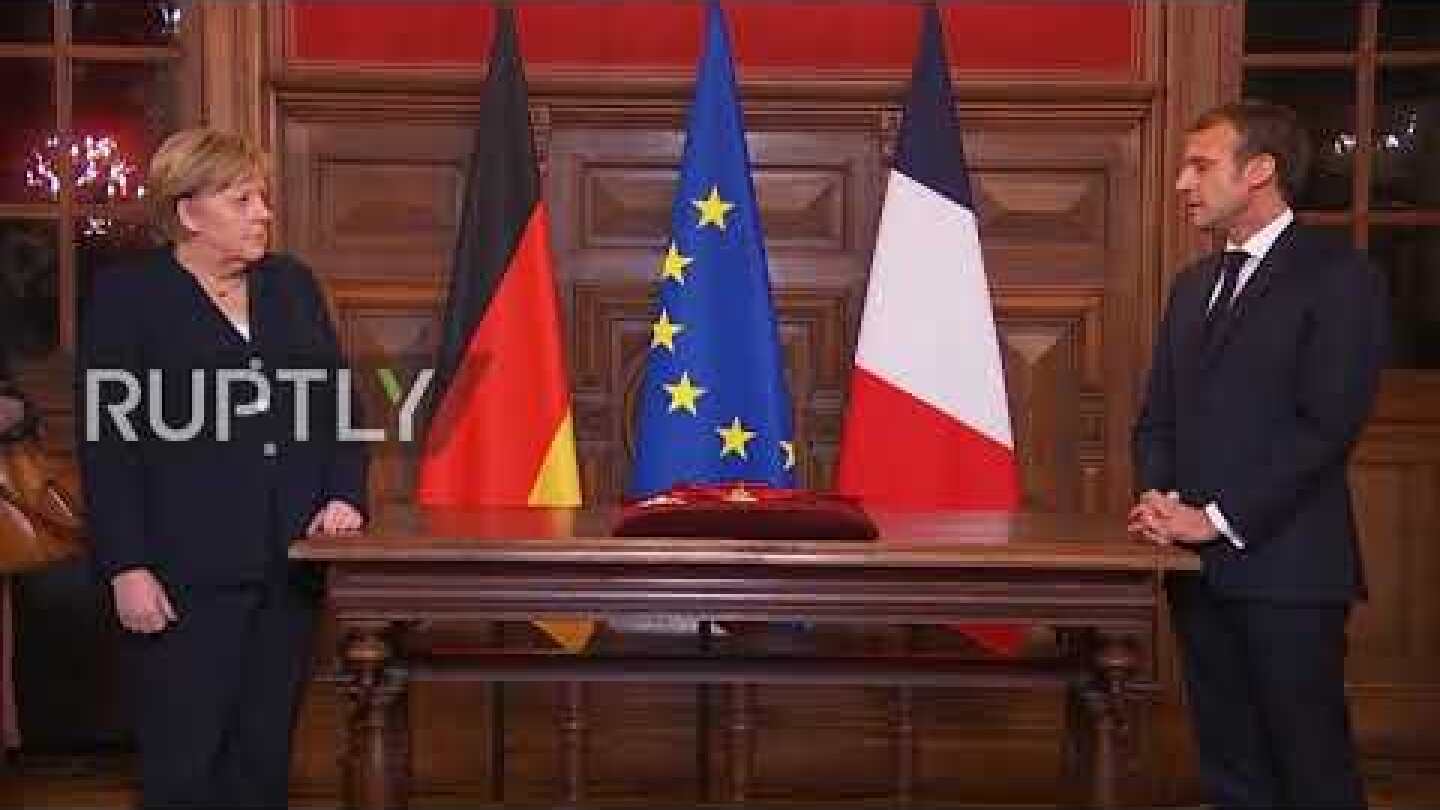 France: Macron greets Merkel on her farewell visit to country as German chancellor