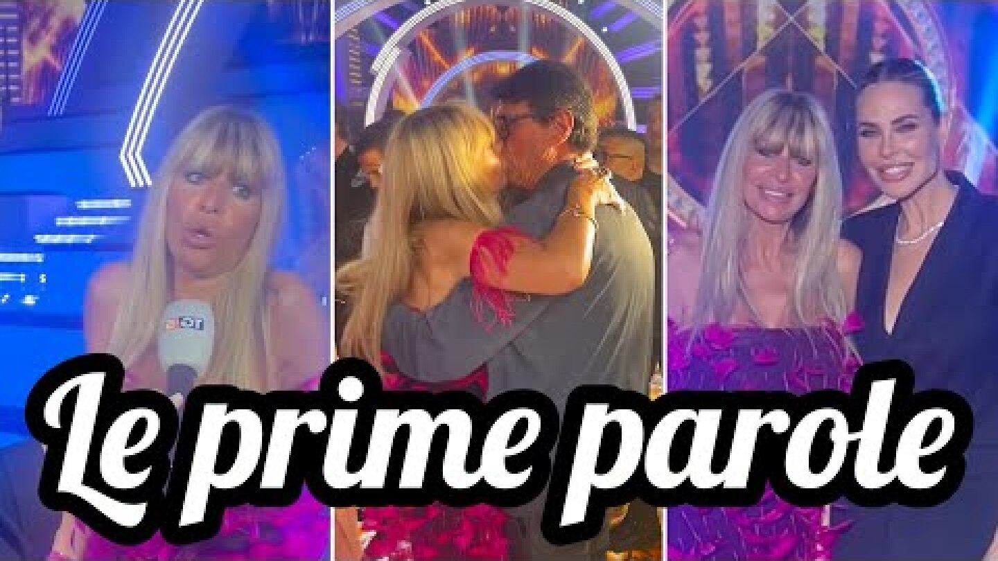 GFVIP Alessandra Mussolini: ￼le prime parole a caldo dopo la vittoria ￼poi bacia il fidanzato