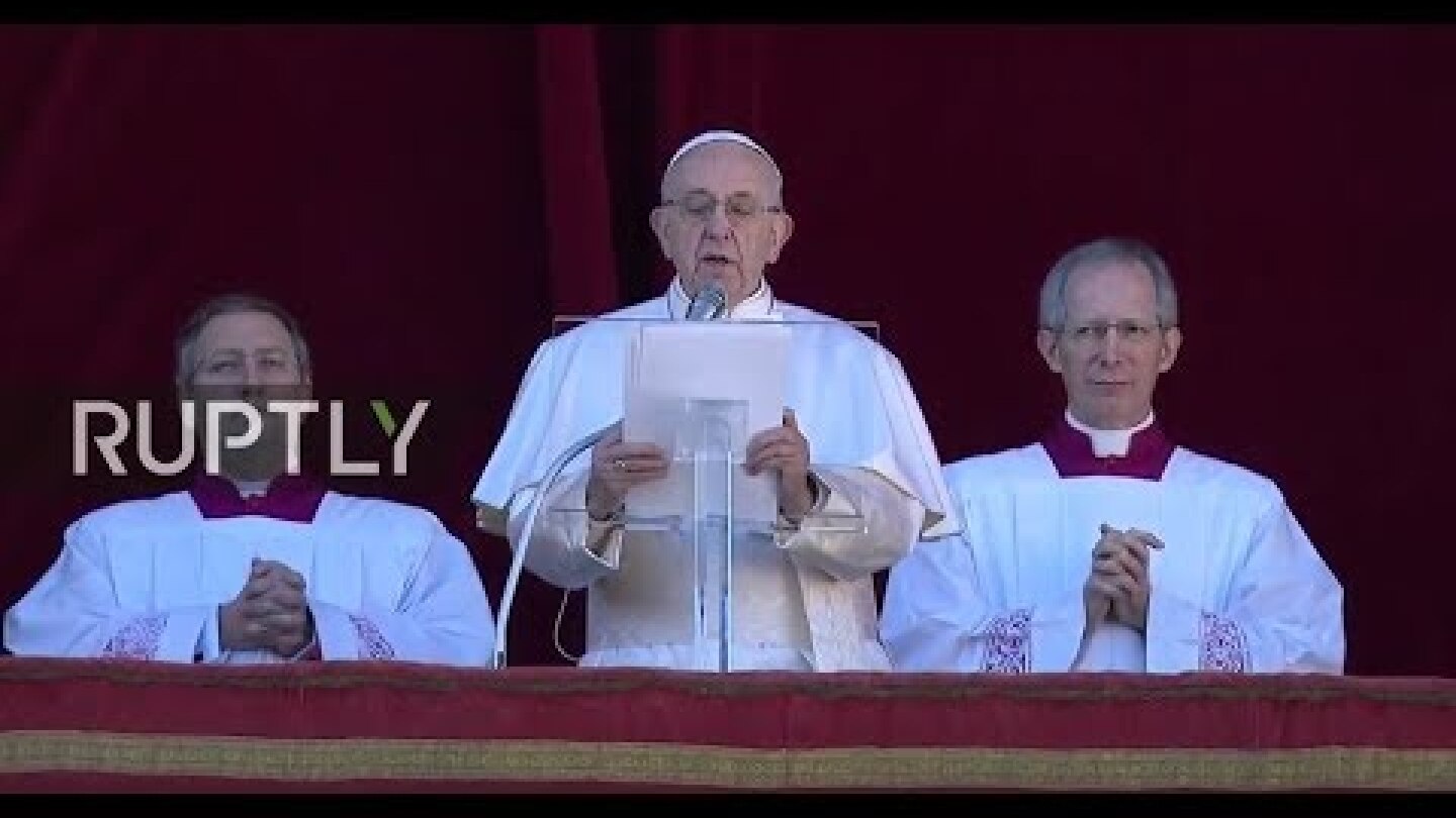 LIVE: Pope Francis delivers Urbi et Orbi message from St Peter's Basilica