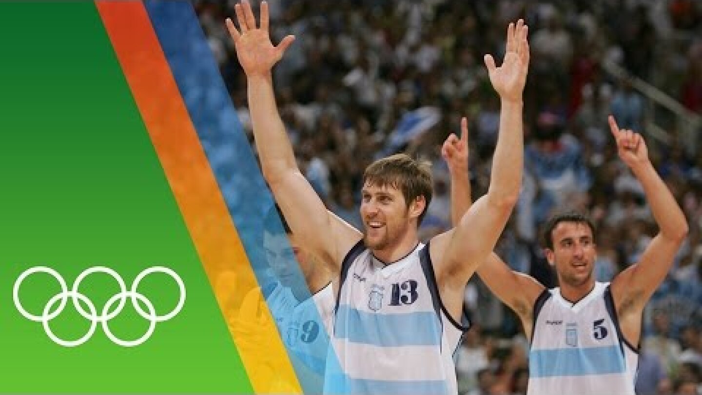Argentina win Basketball gold at Athens 2004 | Epic Olympic Moments