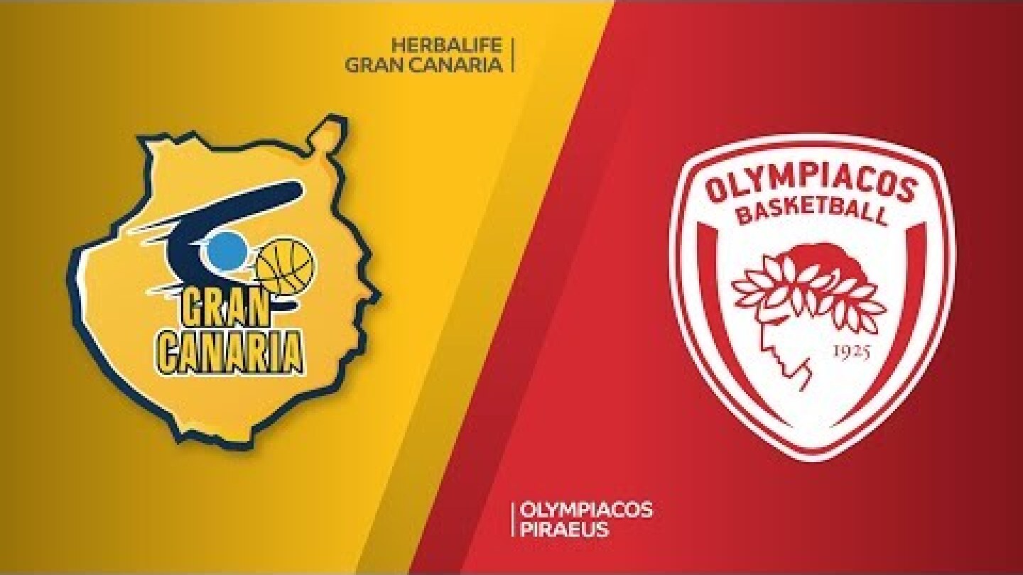 Herbalife Gran Canaria - Olympiacos Piraeus Highlights | Turkish Airlines EuroLeague RS Round 28