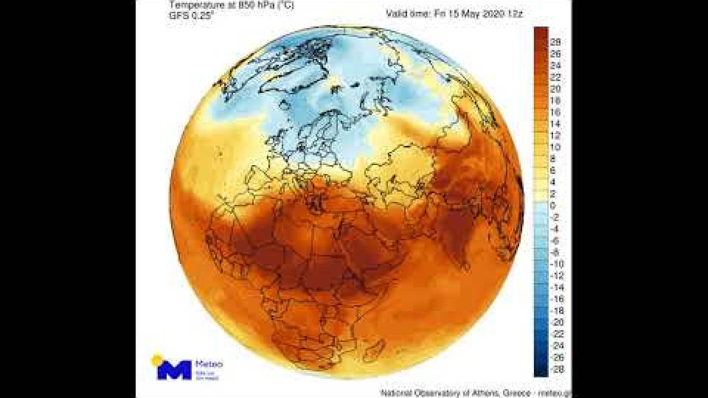 Meteo.gr: Η πορεία των αερίων μαζώς έως 18/05/2020