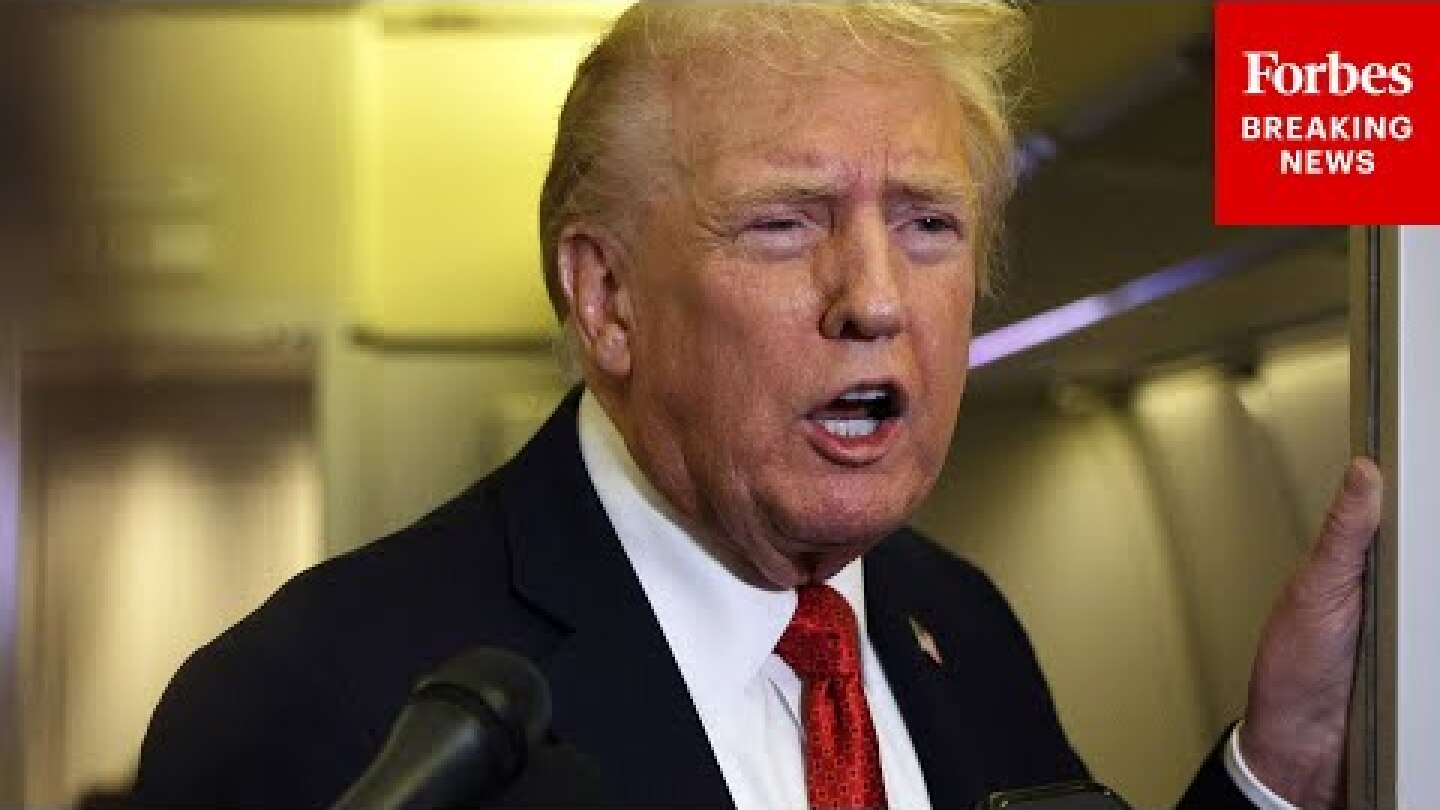 Trump Asked: 'What's Your Reaction To Israel's Strikes On Gaza?'