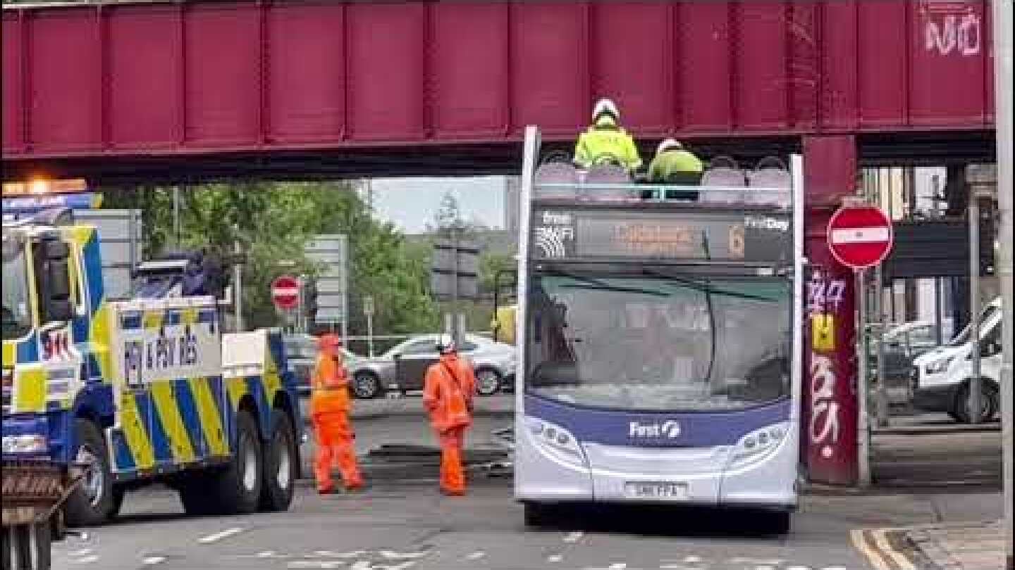 ‘Multiple injured’ after bus crashes into bridge sparking rail chaos