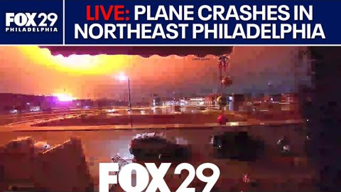 Philadelphia Plane Crash: Medical jet carrying 6 crashes; fireball engulfs homes