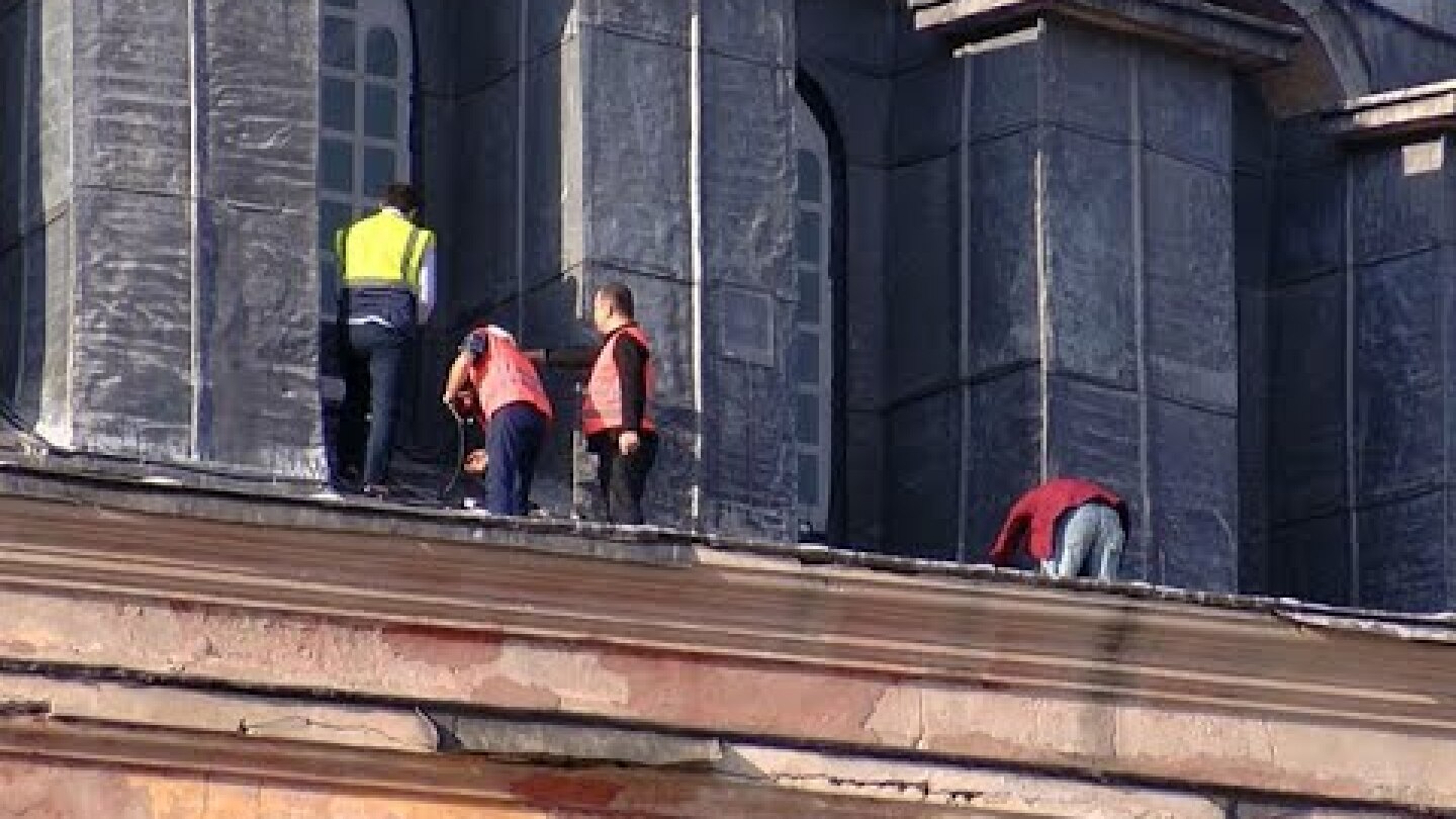 Ayasoyfa ibadete açılacağı güne hazırlanıyor