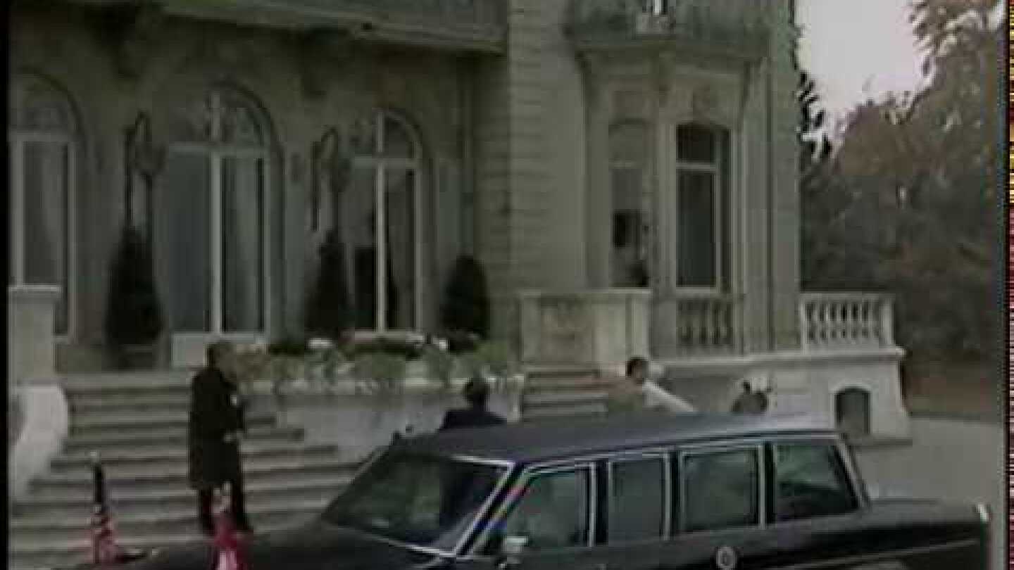 President Reagan and Mikhail Gorbachev Arrival at the Geneva Summit on November 19, 1985