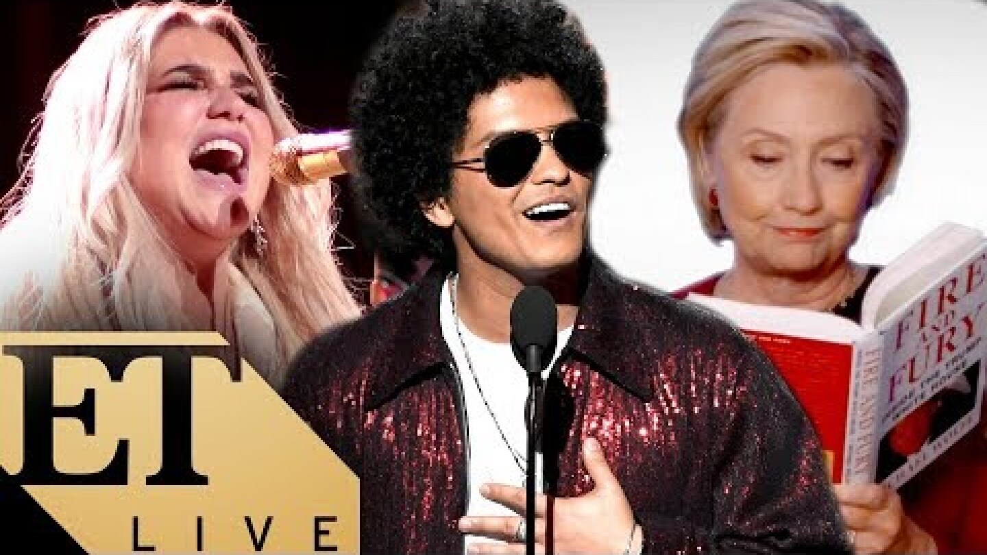 The BIGGEST Moments From the 2018 Grammys: Kesha, Bruno Mars, Kendrick Lamar, & Hillary Clinton