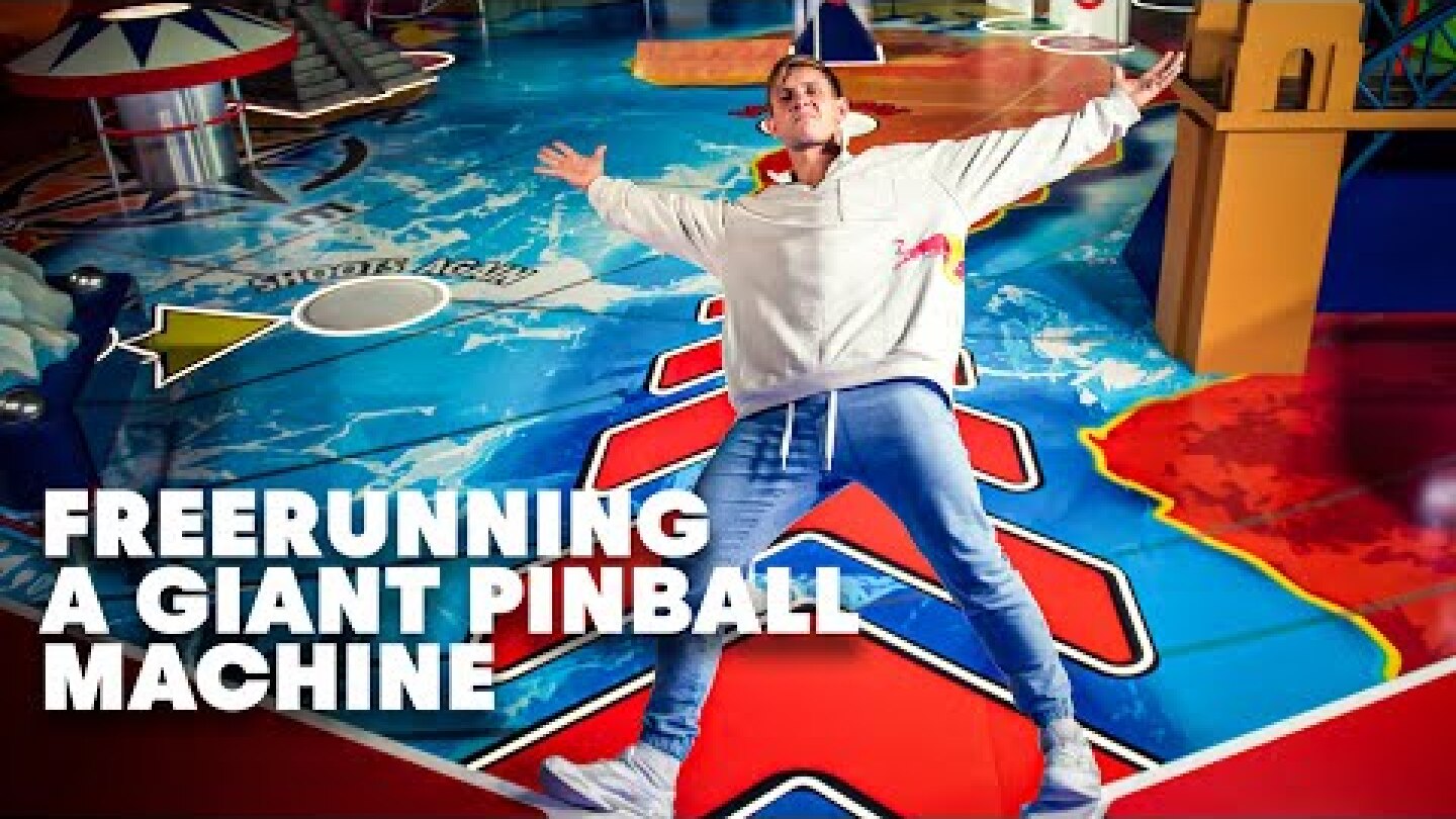 Freerunning In The World's Biggest Pinball Machine