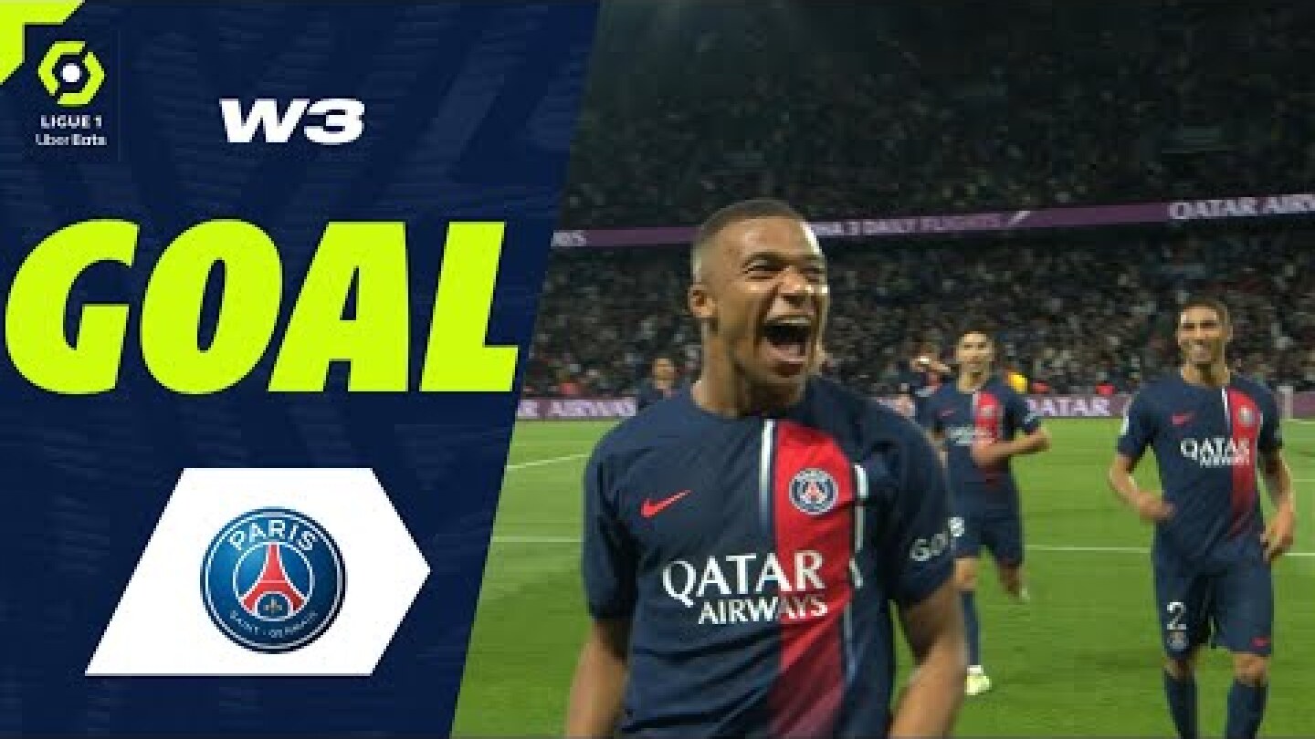 Goal Kylian MBAPPE (90' +1 - PSG) PARIS SAINT-GERMAIN - RC LENS (3-1) 23/24