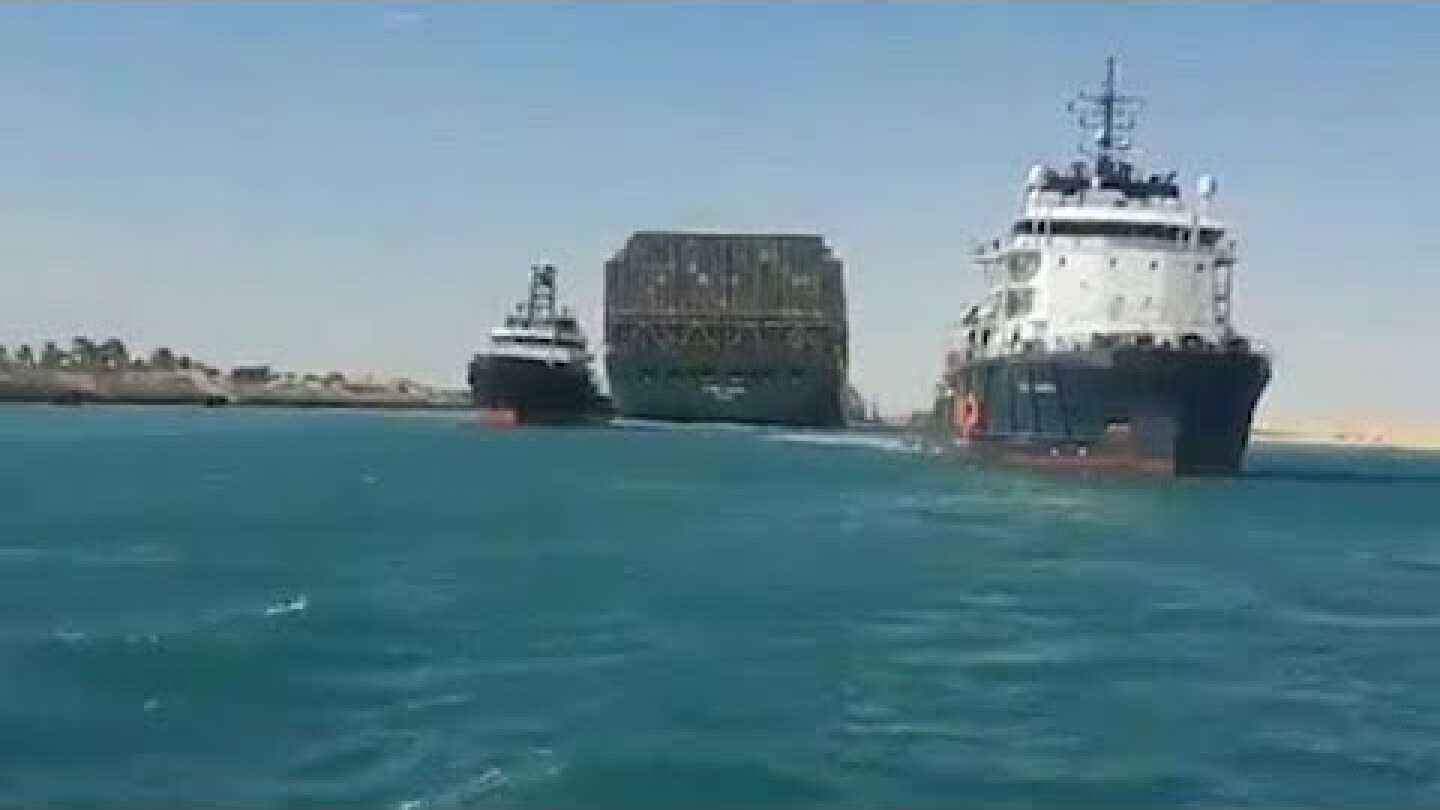 Ever Given container ship reafloated now