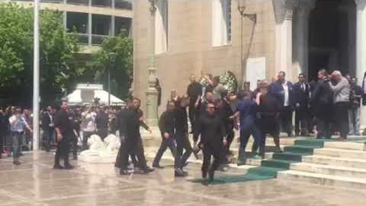 Ο Βαγγέλης Μαρινάκης στη Μητρόπολη