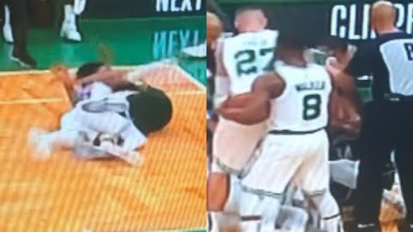 MARCUS SMART AND GIANNIS ANTETOKOUNMPO BRAWL !!! Must See