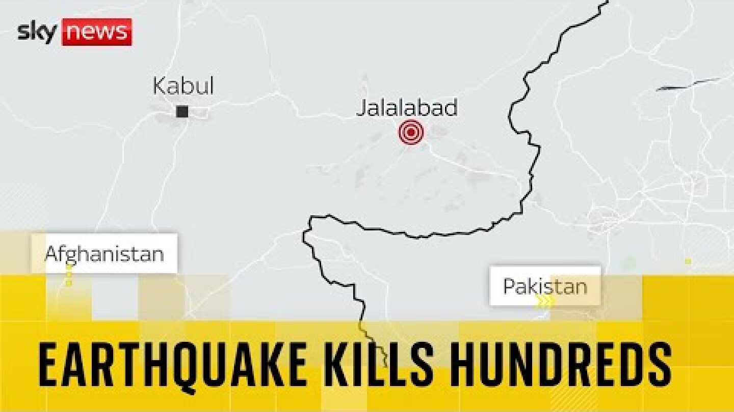 Hundreds killed after earthquake hits Afghanistan, state broadcaster says