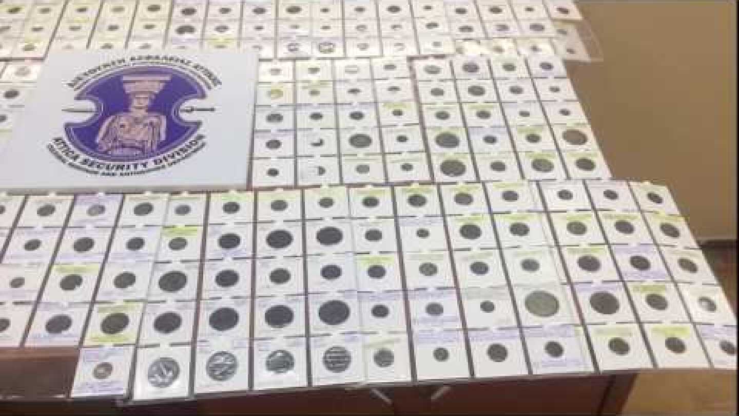 Κατασχέθηκαν -379- νομίσματα, σημαντικής ιστορικής και αρχαιολογικής αξίας