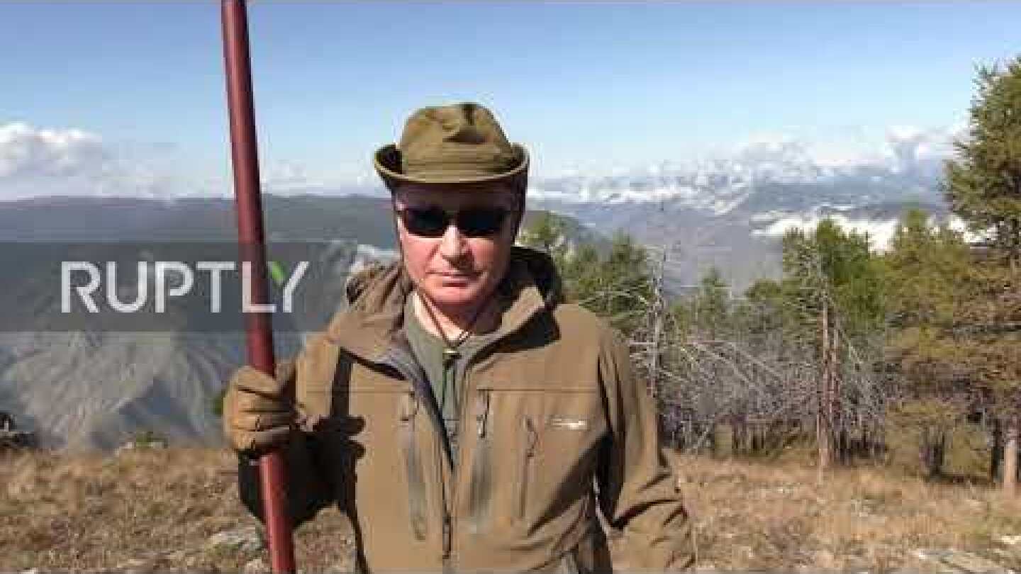 Russia: Putin enjoys Siberian taiga on the eve of his birthday