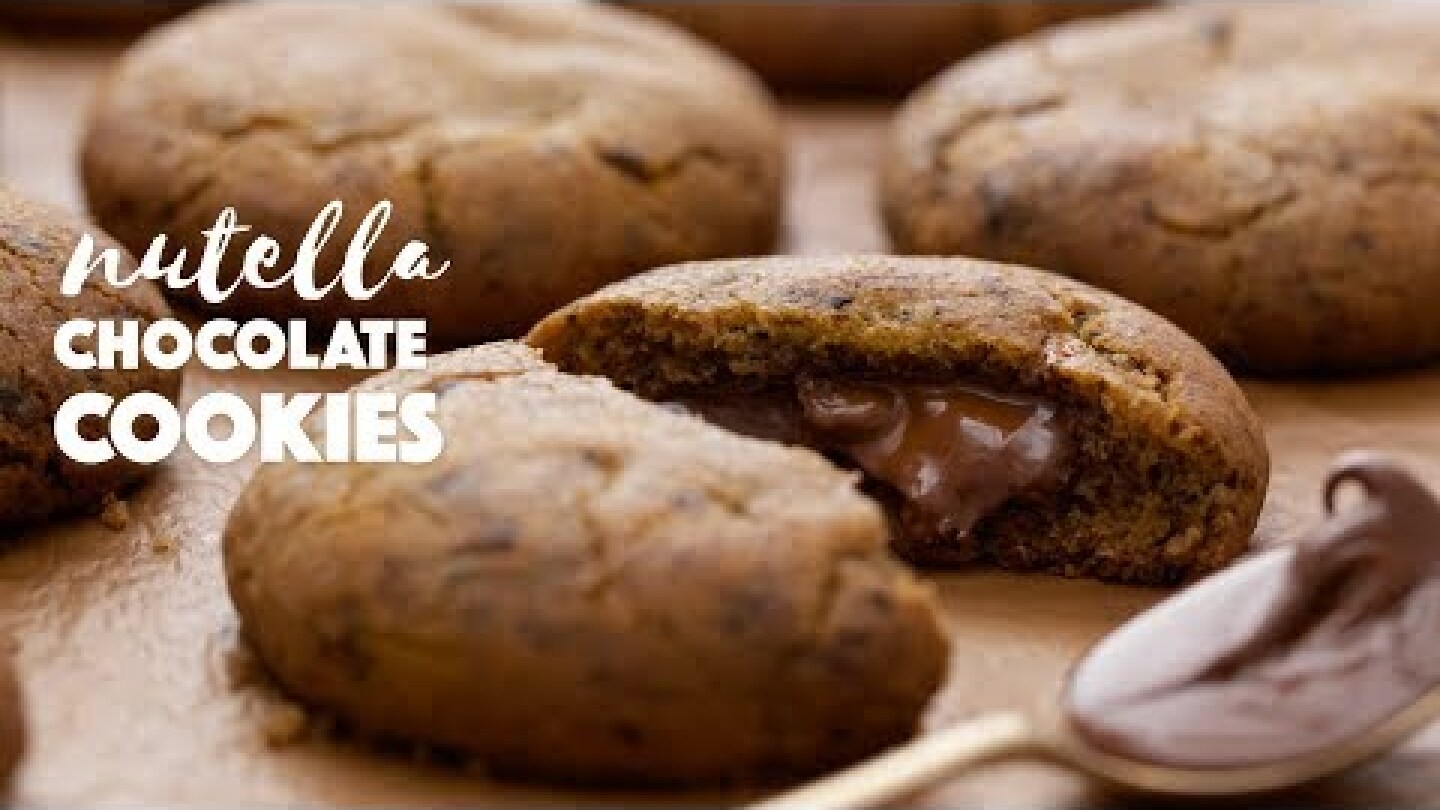 Nutella Stuffed Chocolate Cookies | The Cookie Of Your Dreams
