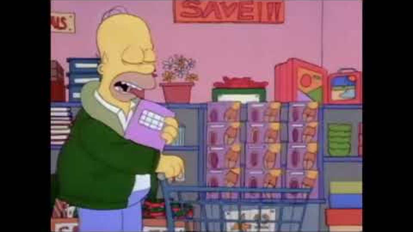 The Simpsons S1 Ep1 Simpsons Roasting On An Open Fire (1989)