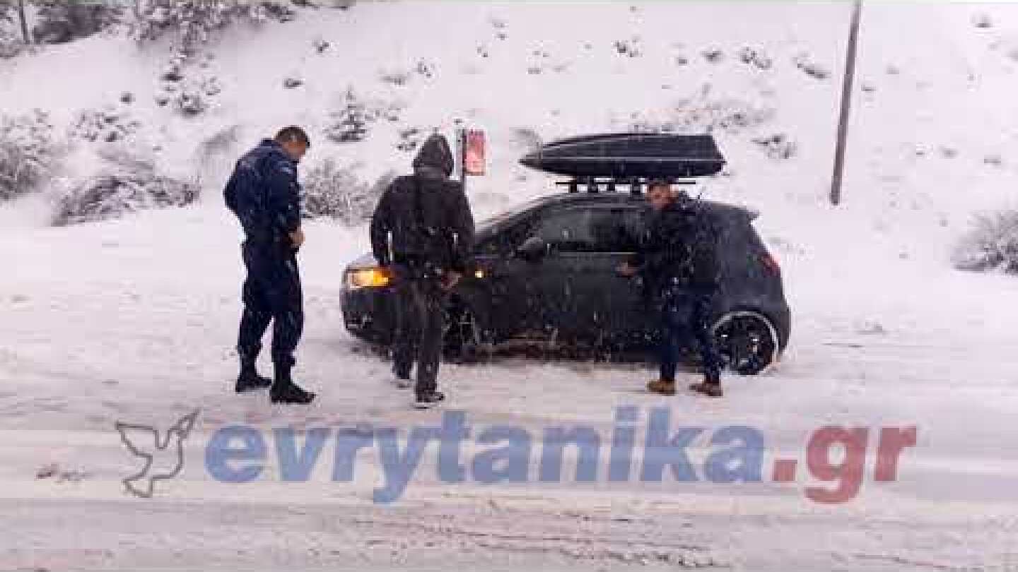 Πρωτοχρονιά 2019 με χιόνια στην Ευρυτανία