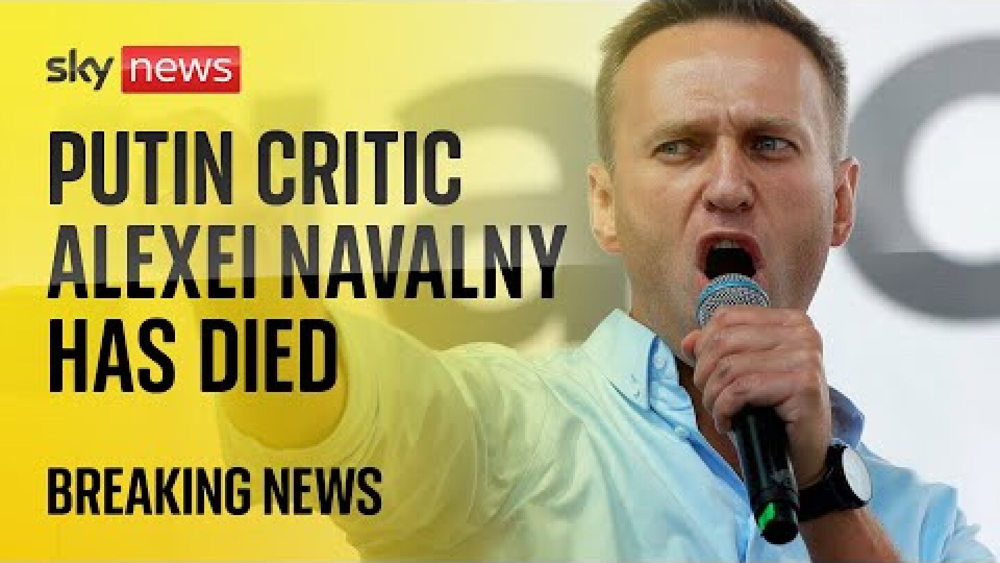 Watch live: Jailed Putin critic Alexei Navalny has died, Russian prison service says