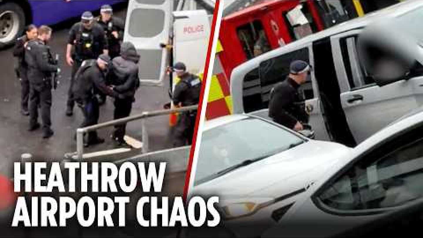More than 20 injured in Heathrow Airport pepper spray attack as armed cops arrest man