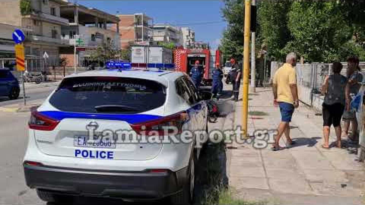 LamiaReport.gr: Σοβαρό τροχαίο με μηχανάκι μέσα στην πόλη