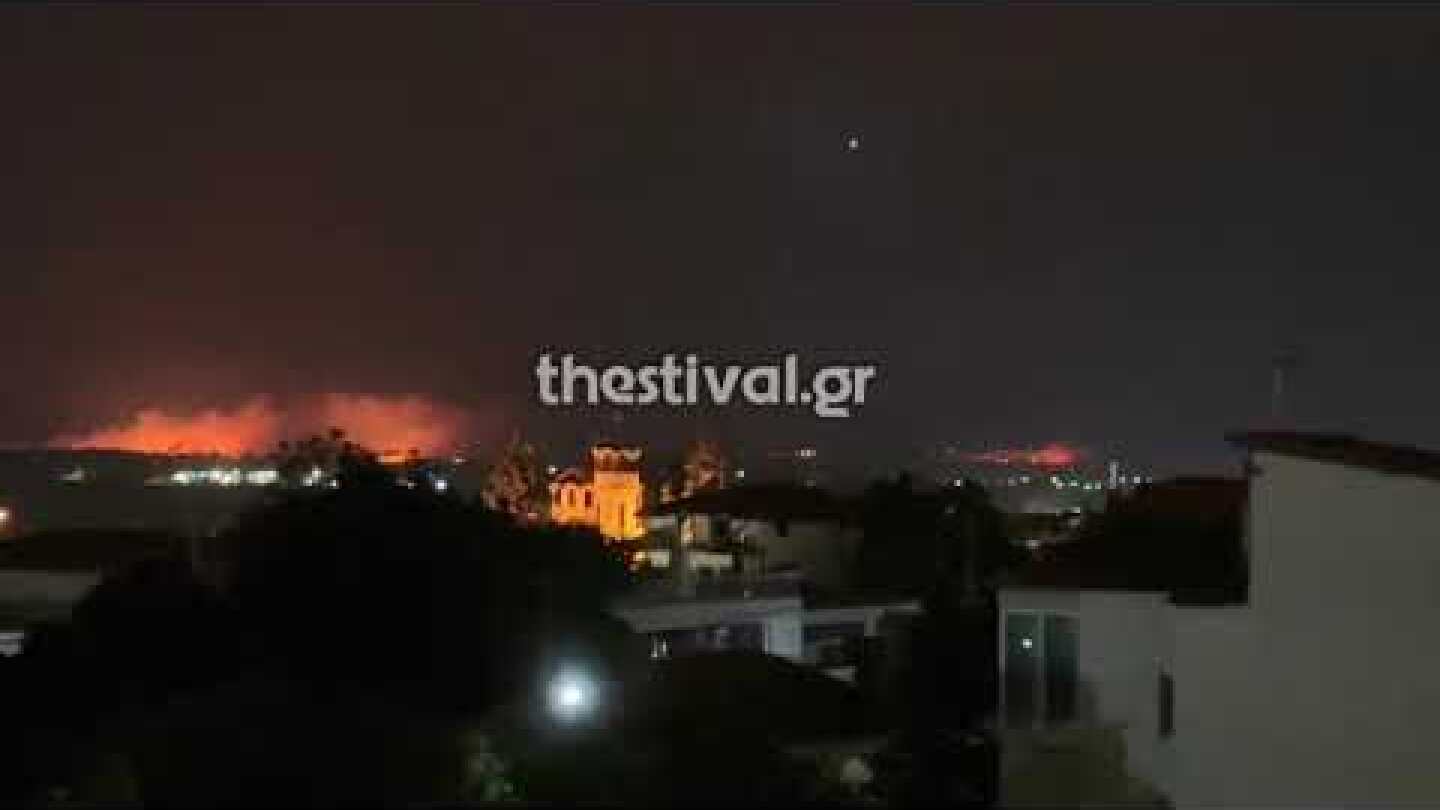 Thestival.gr Φωτιά στα Λουτρά Λαγκάδα